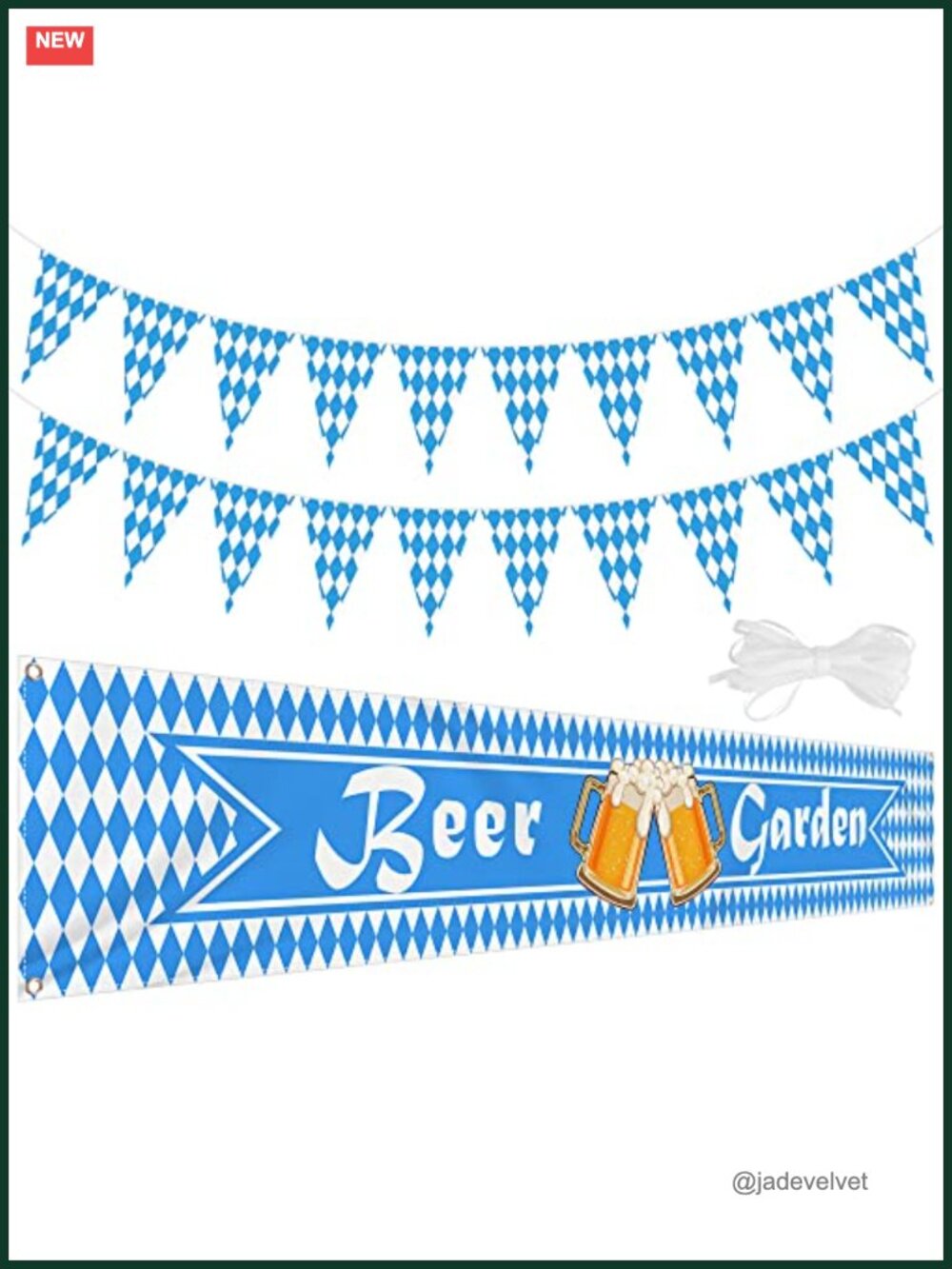 Oktoberfest Bavarian Pennant Banner Set Beer Garden Party Decoration